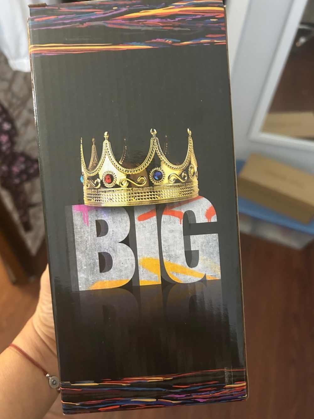 BIG Crown Graphic Box Art - Black with Gold Crown Accent